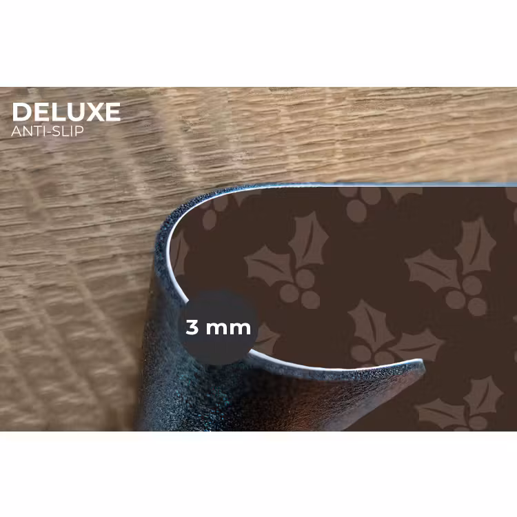 Placemat - 6 stuks - Kerst - Hulst - Bruin — 4