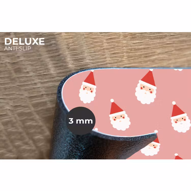 Placemat - 6 stuks - Kerst - Kerstman - Roze — 4