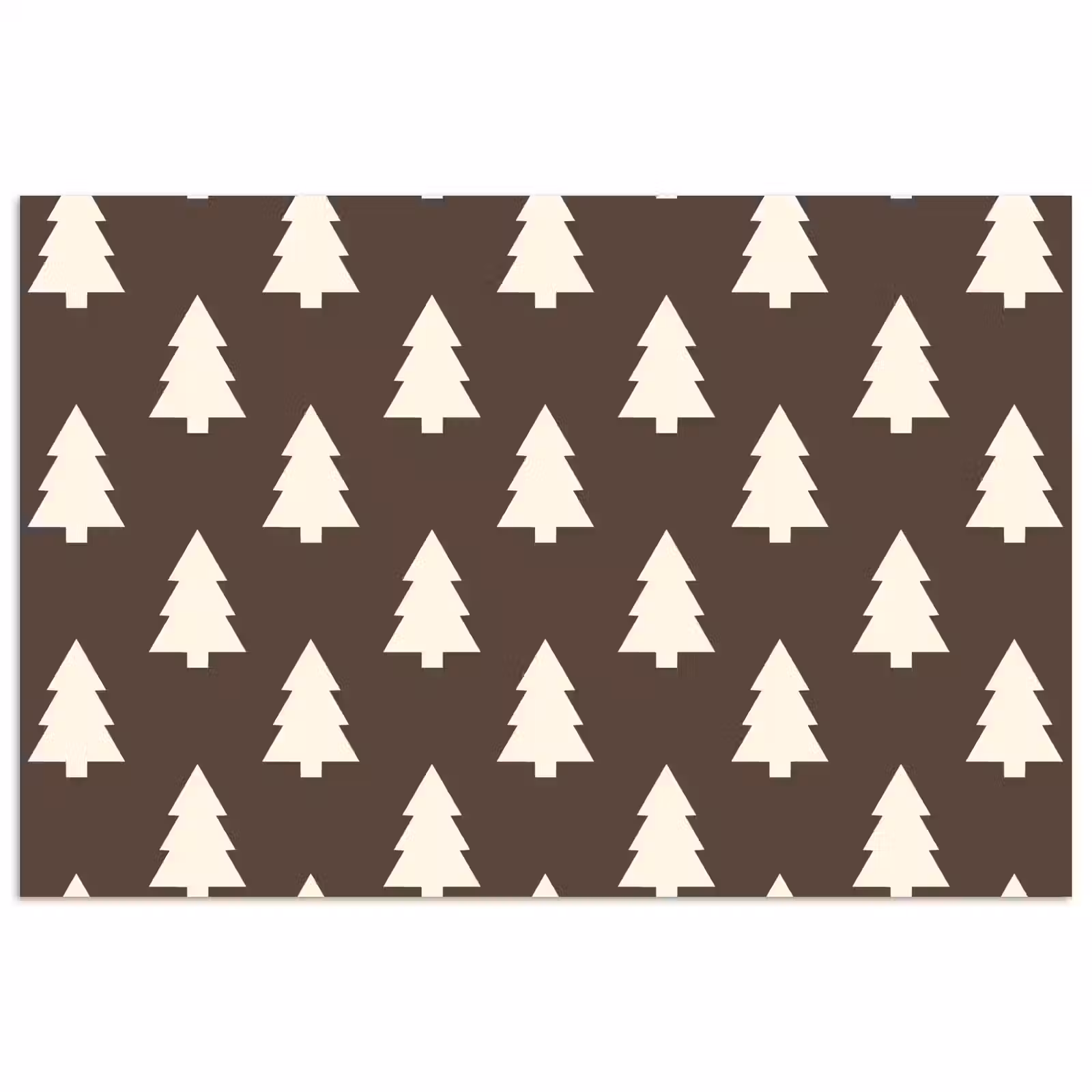 Poster - Kerstboom - Grijs - Crème — 1
