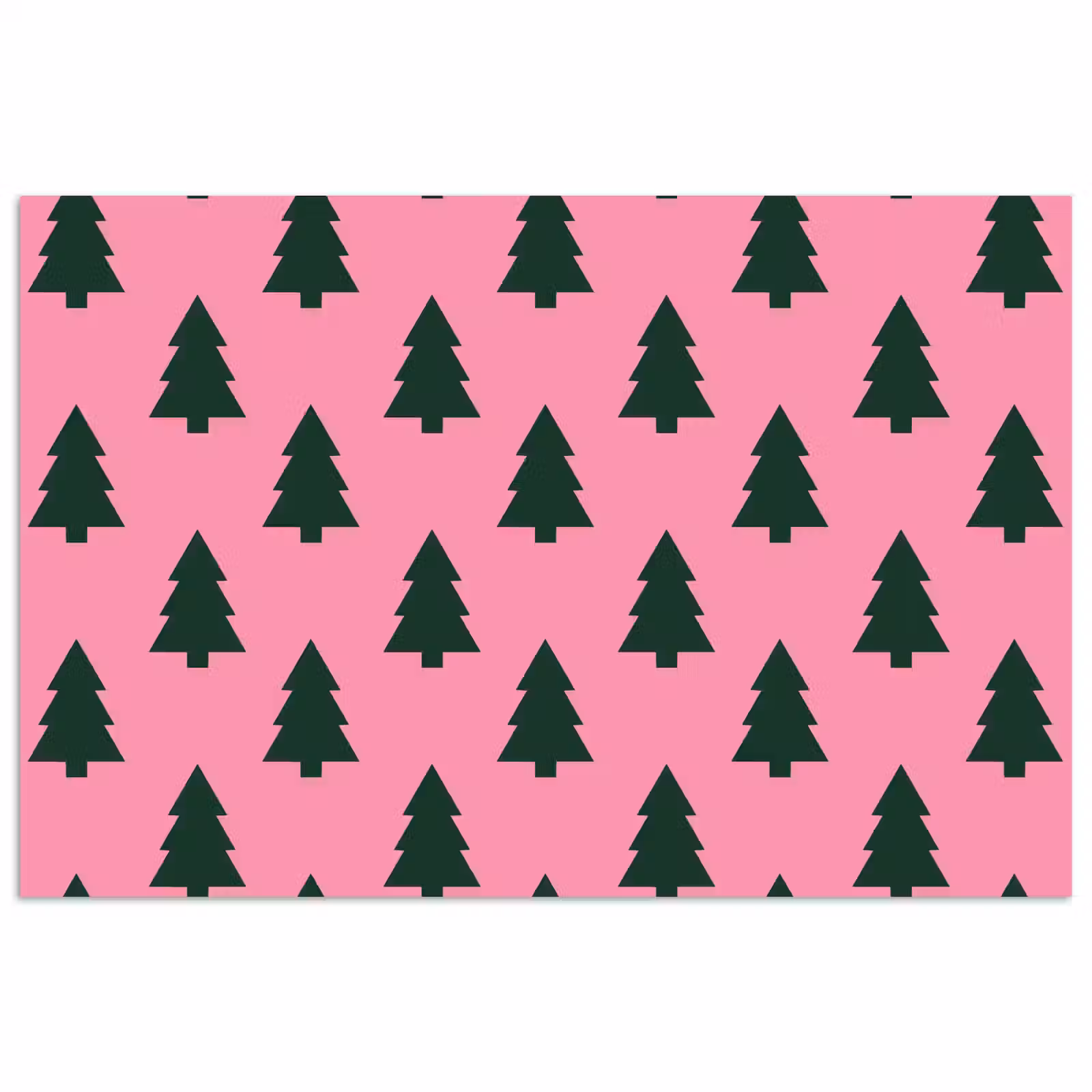 Poster - Kerstboom - Roze - Groen — 1
