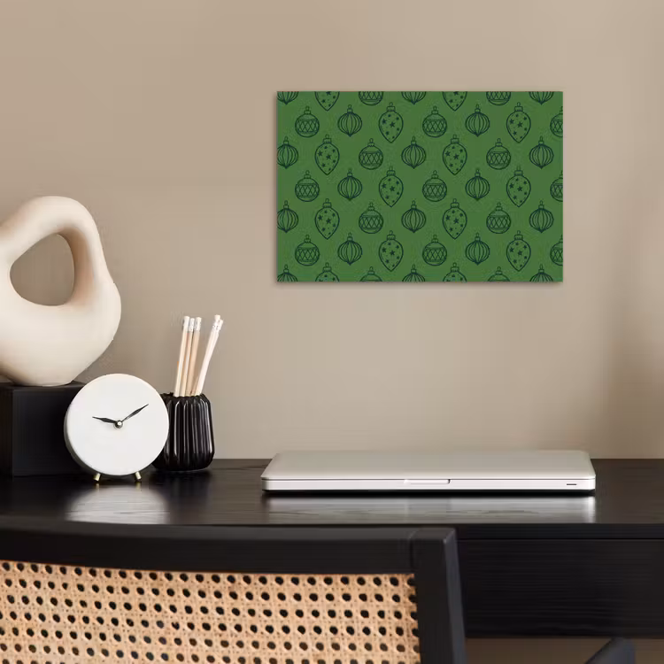Poster - Kerstbal - Kerst - Groen — 2