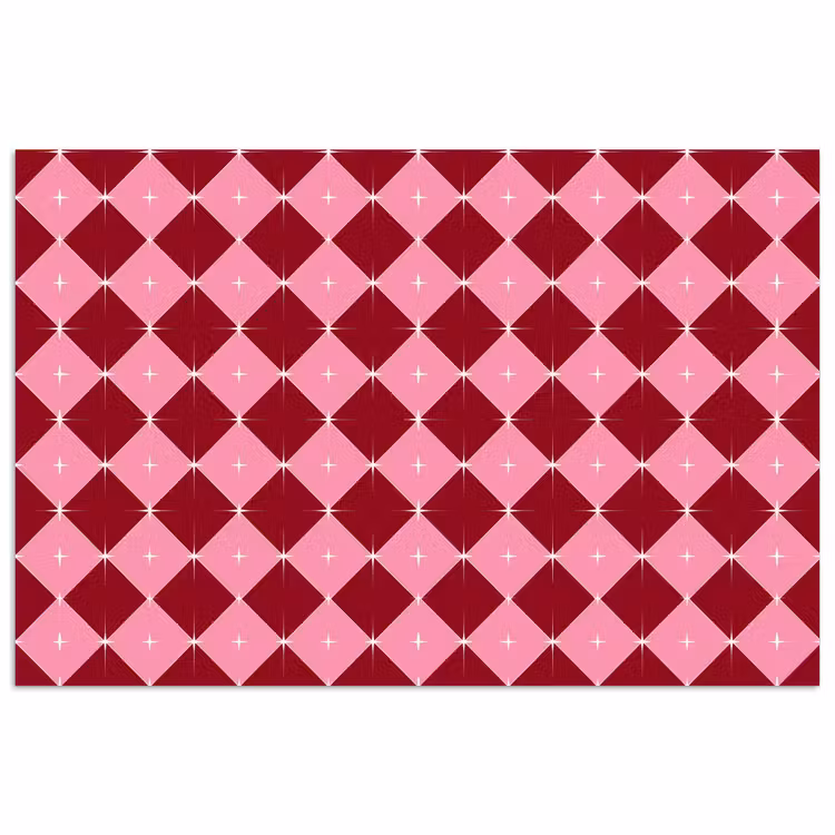 Poster - Ster - Rood - Roze - Kerst — 1