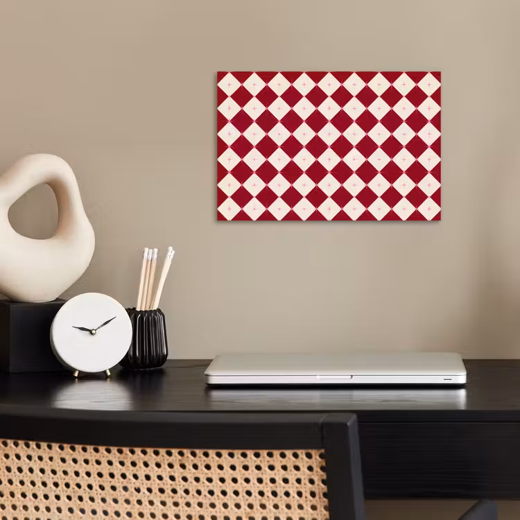 Poster - Ster - Roze - Rood - Kerst — 2