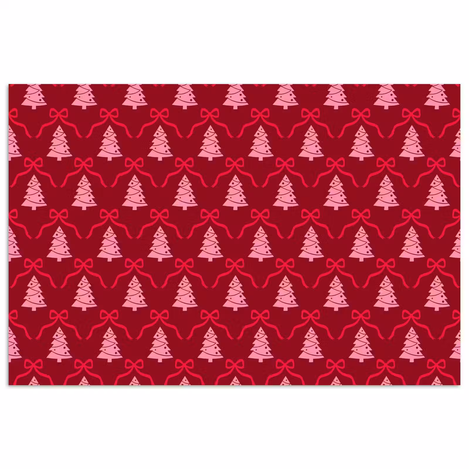 Poster - Strik - Rood - Roze - Kerst — 1