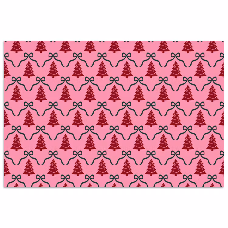 Poster - Kerst - Rood - Groen - Strik — 1