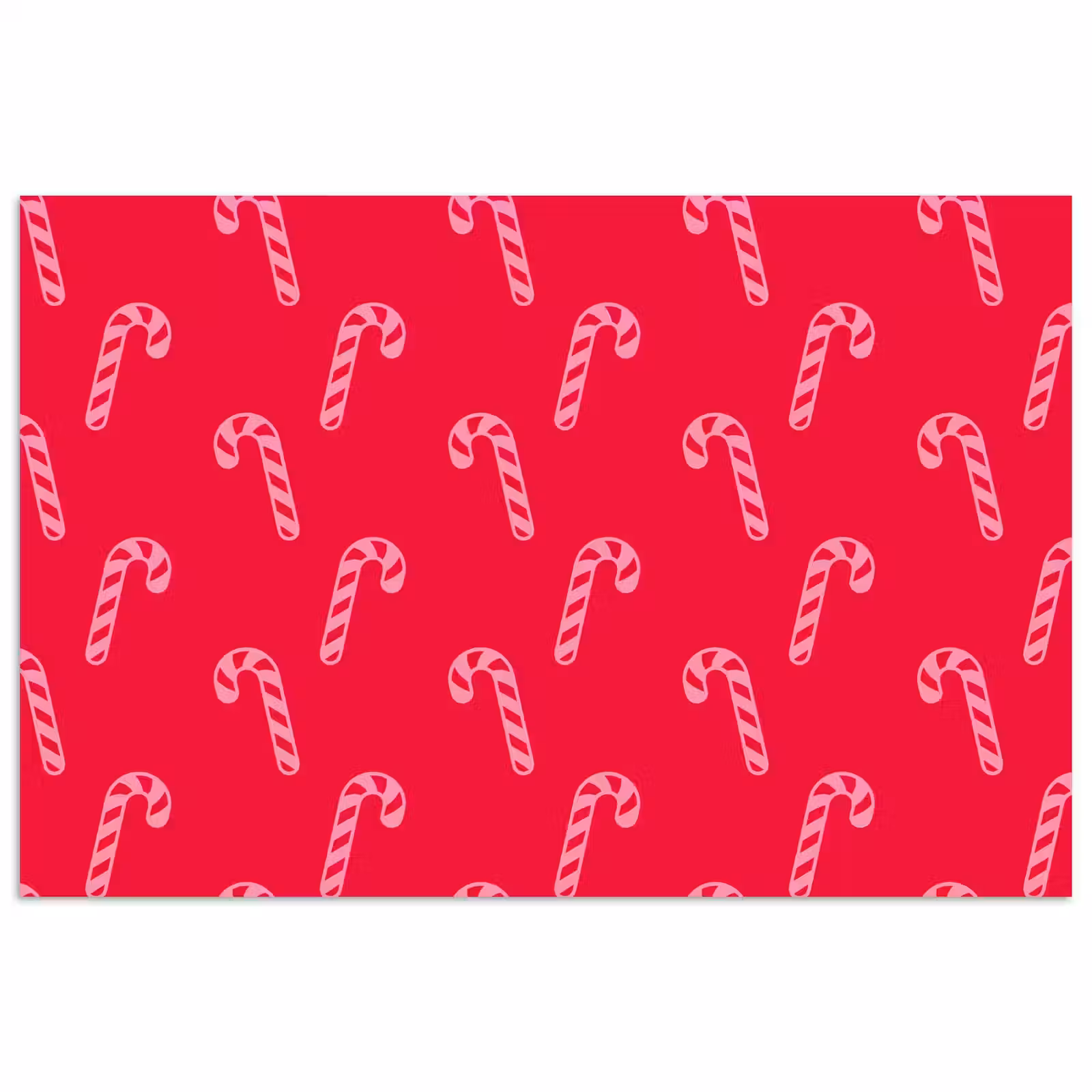 Poster - Kerst - Roze - Rood - Zuurstok — 1