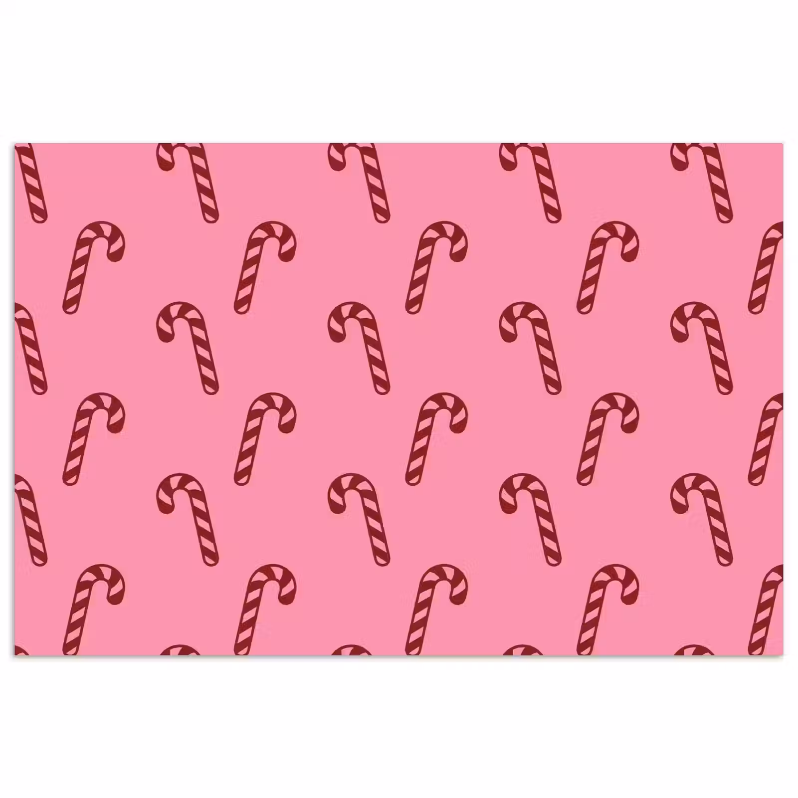 Poster - Kerst - Roze - Zuurstok - Rood — 1