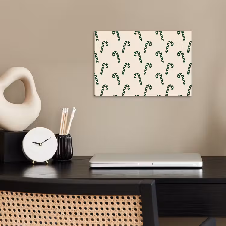 Poster - Kerst - Groen - Crème - Zuurstok — 2