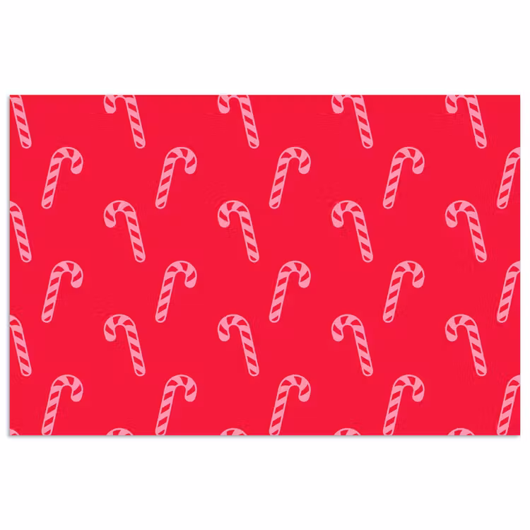 Poster - Kerst - Roze - Rood - Zuurstok — 1
