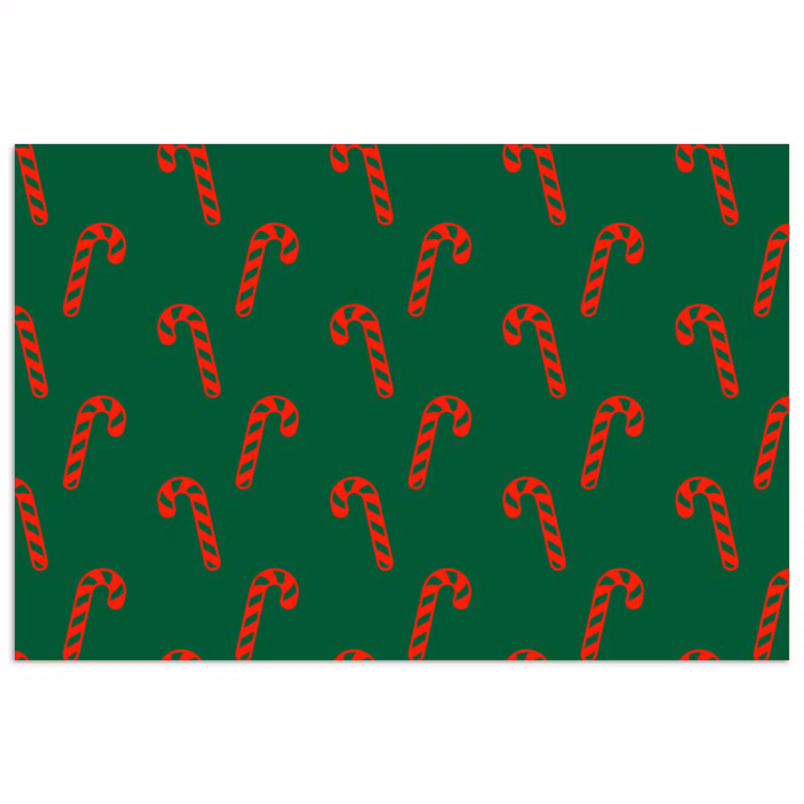 Poster - Kerst - Groen - Rood - Zuurstok — 1