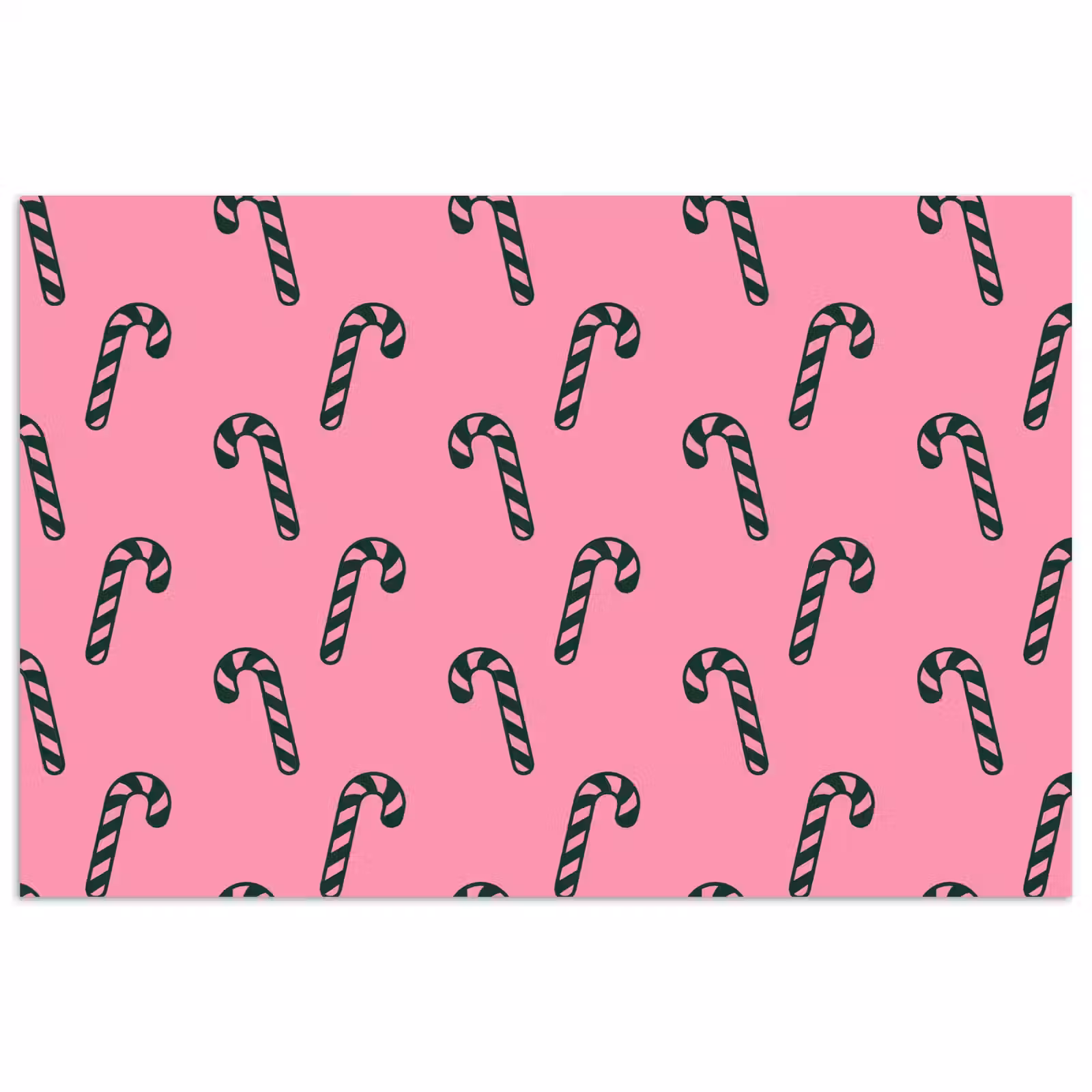 Poster - Kerst - Roze - Groen - Zuurstok — 1