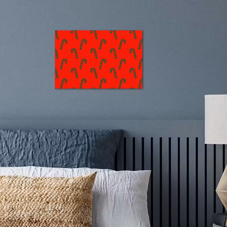 Poster - Kerst - Rood - Groen - Zuurstok — 3