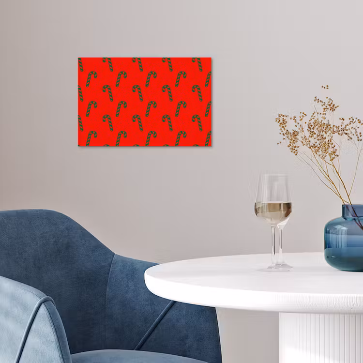 Poster - Kerst - Rood - Groen - Zuurstok — 4