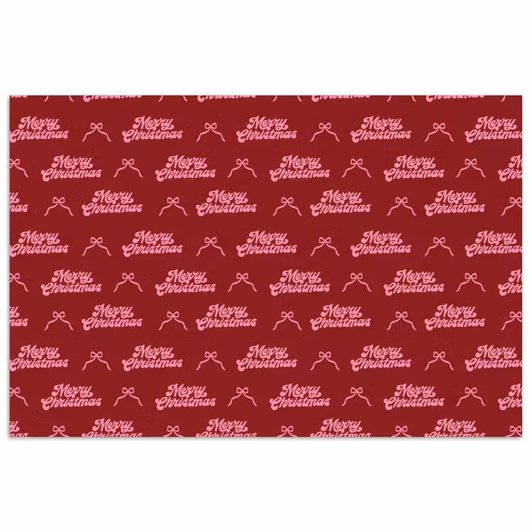 Poster - Tekst - Rood - Roze - Strik — 1