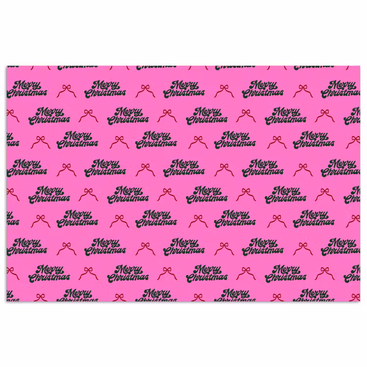 Poster - Tekst - Neon - Roze - Kerst — 1