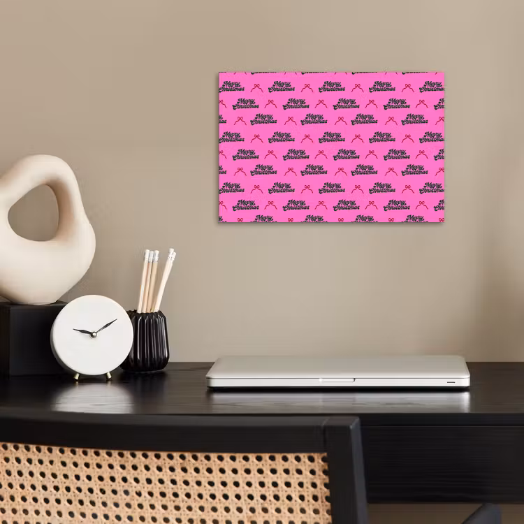 Poster - Tekst - Neon - Roze - Kerst — 2