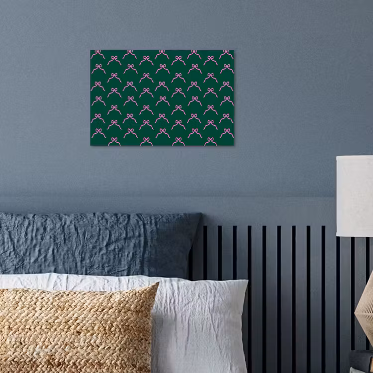 Poster - Kerst - Neon - Groen - Strik — 3