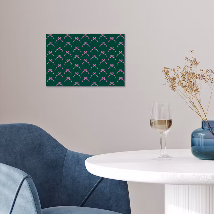 Poster - Kerst - Neon - Groen - Strik — 4