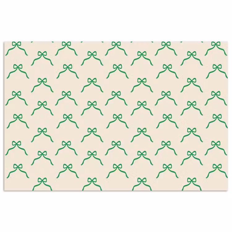 Poster - Strik - Crème - Groen - Kerst — 1