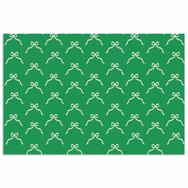 Poster - Strik - Kerst - Groen - Wit — 1