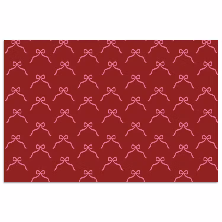 Poster - Strik - Kerst - Rood - Roze — 1