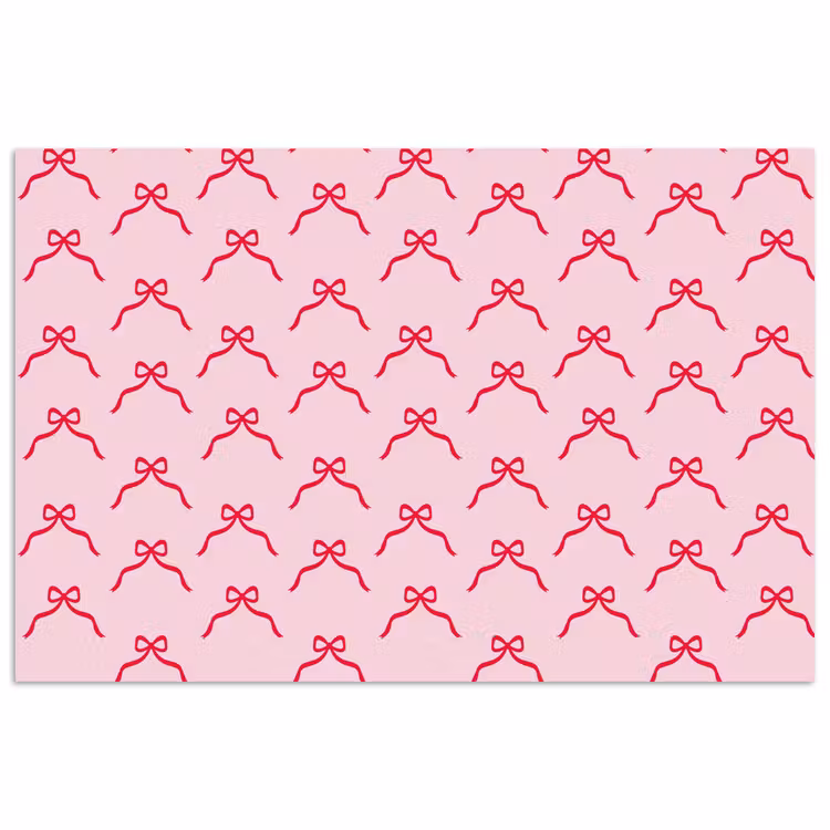 Poster - Strik - Rood - Kerst - Roze — 1
