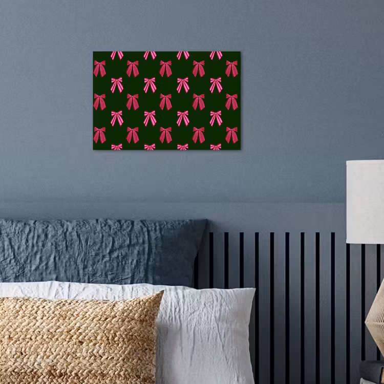 Poster - Strikken - Kerst - Roze - Groen — 3