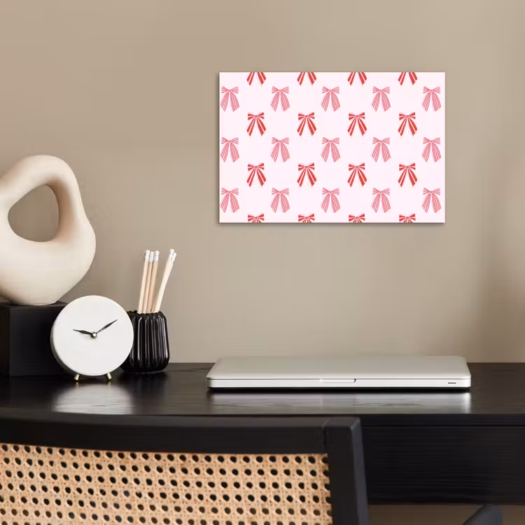 Poster - Strikken - Kerst - Roze - Rood — 2