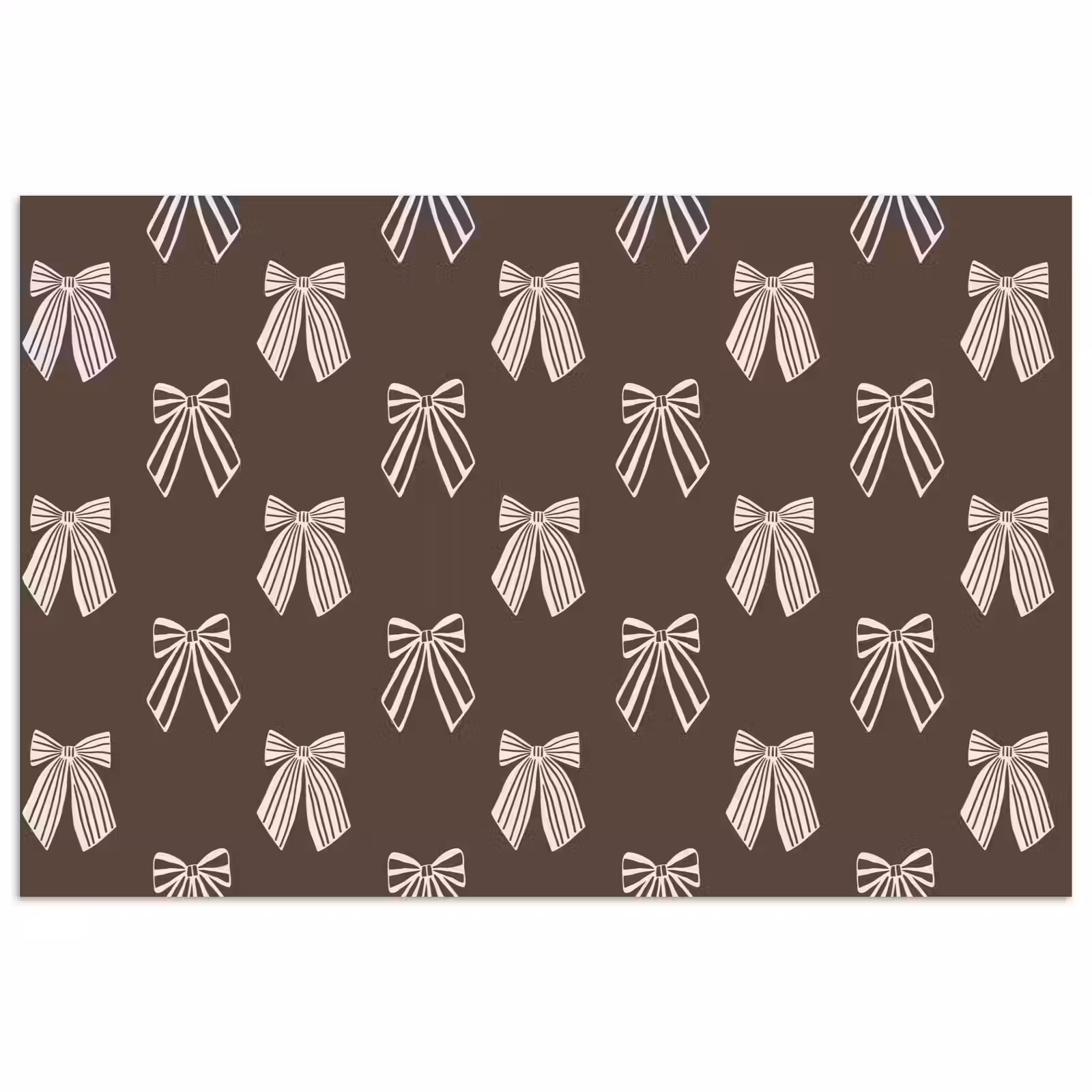 Poster - Strikken - Kerst - Bruin - Crème — 1