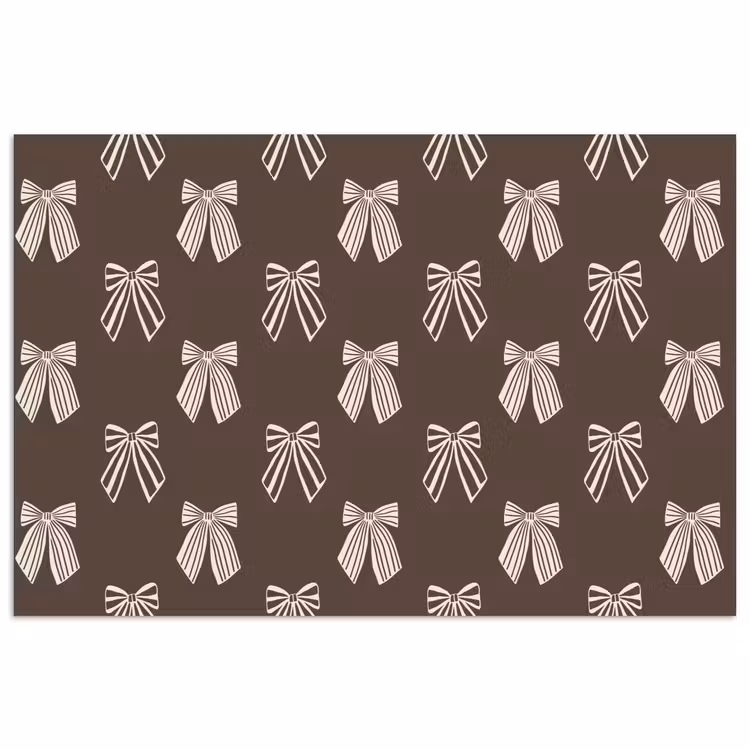 Poster - Strikken - Kerst - Bruin - Crème — 1