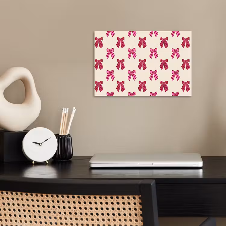 Poster - Strikken - Kerst - Roze - Crème — 2