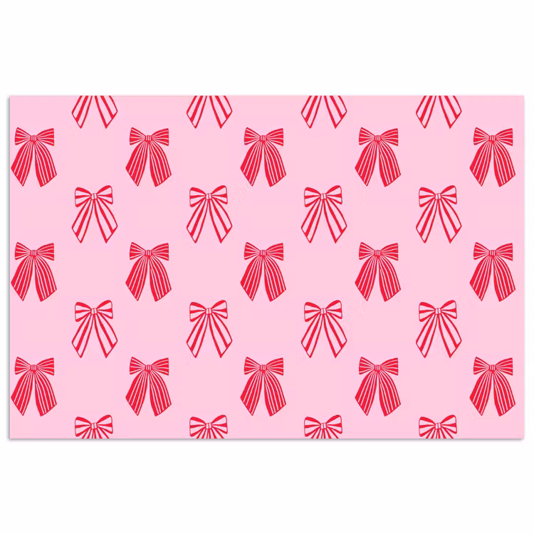 Poster - Strikken - Kerstmis - Roze - Rood — 1