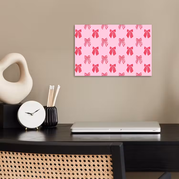 Poster - Strikken - Kerstmis - Roze - Rood — 2