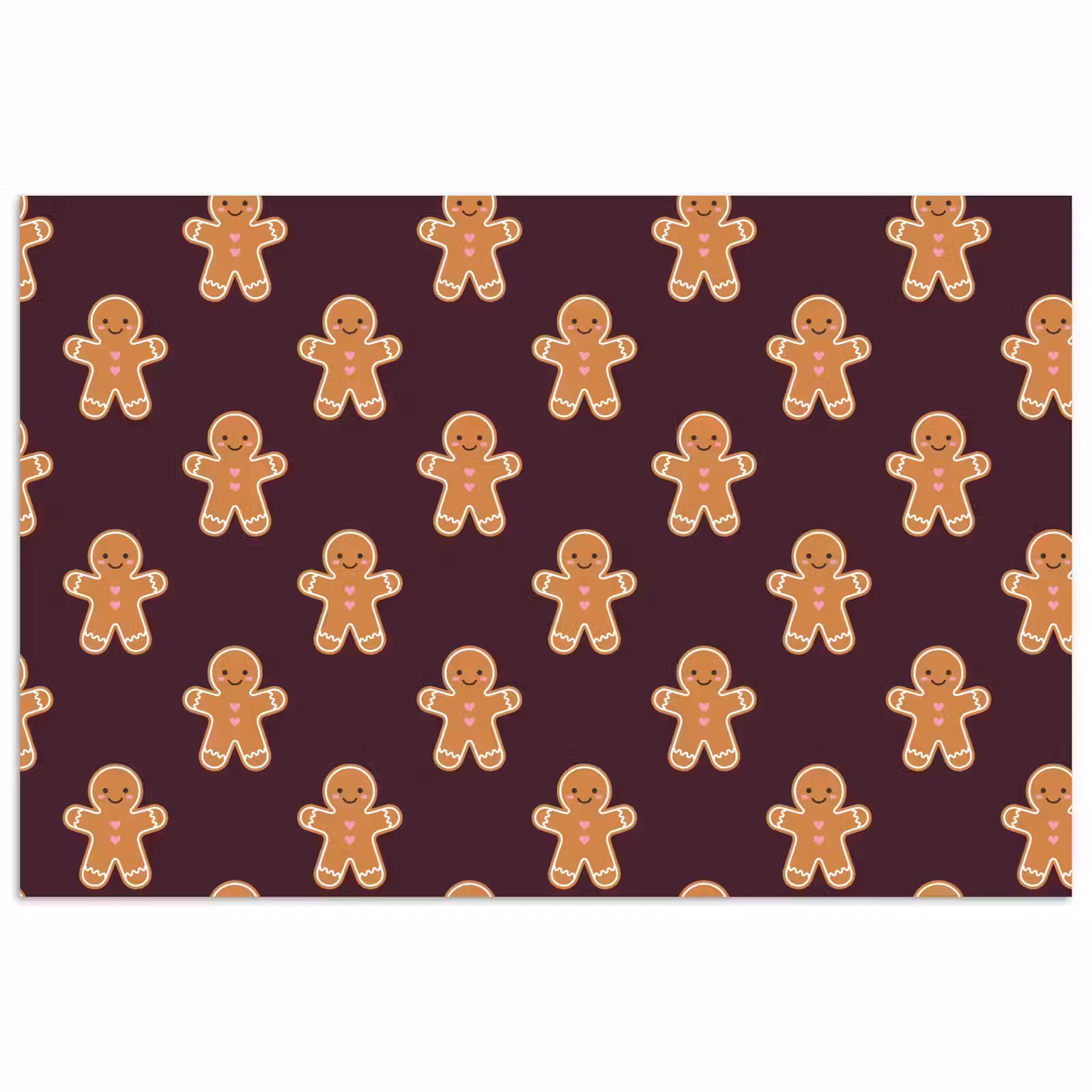 Poster - Peperkoek - Kerst - Burgundy — 1