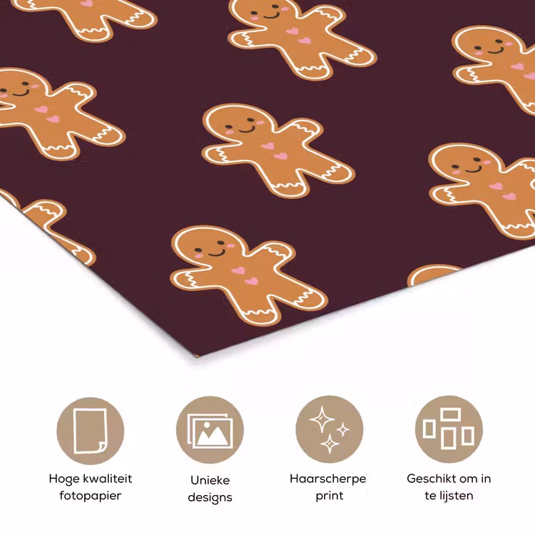 Poster - Peperkoek - Kerst - Burgundy — 5
