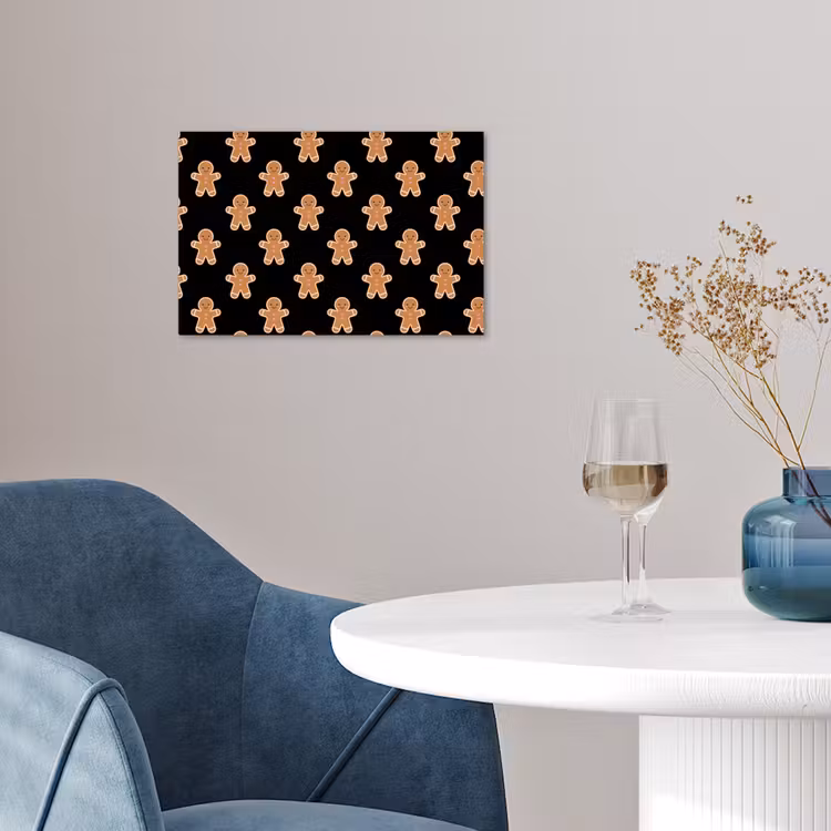 Poster - Peperkoek - Kerst - Zwart — 4