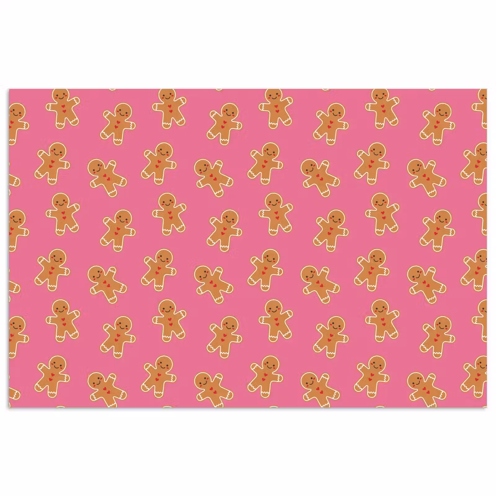 Poster - Peperkoek - Roze - Bruin - Kerst — 1