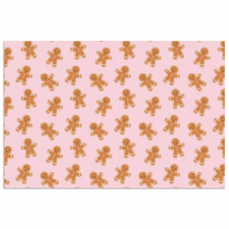 Poster - Peperkoek - Bruin - Roze - Kerst — 1