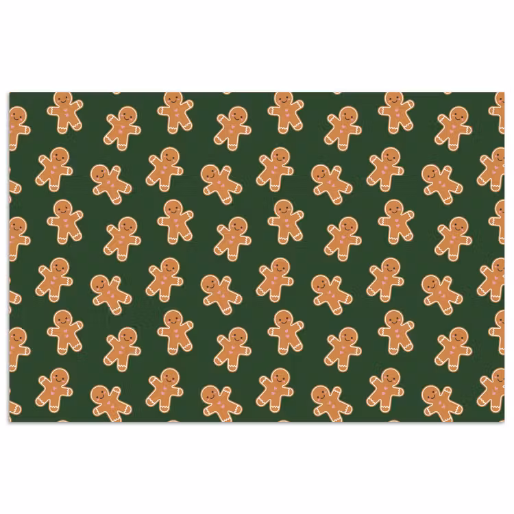 Poster - Peperkoek - Kerst - Groen - Bruin — 1