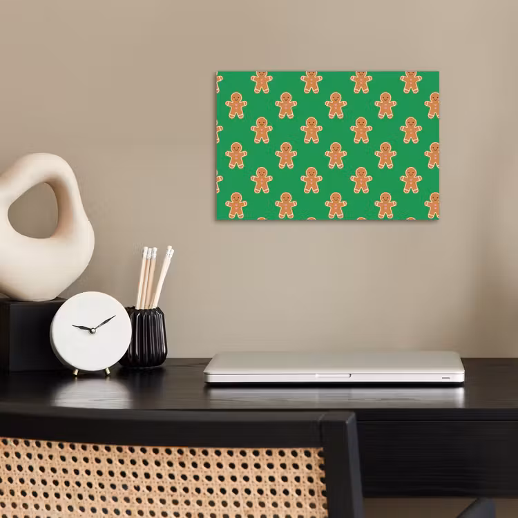 Poster - Peperkoek - Kerst - Neon - Groen — 2