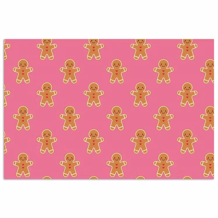 Poster - Peperkoek - Kerst - Roze - Bruin — 1