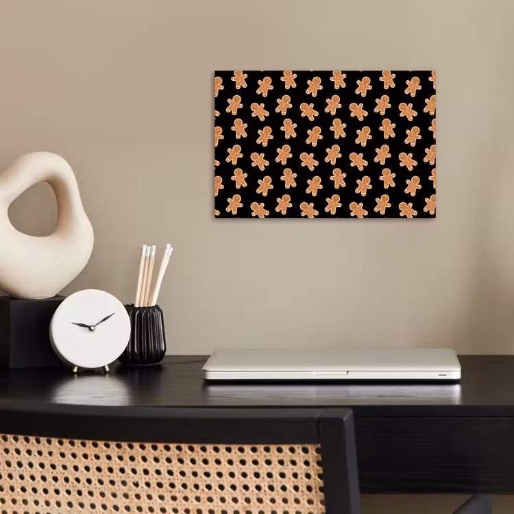 Poster - Peperkoek - Kerst - Zwart - Bruin — 2