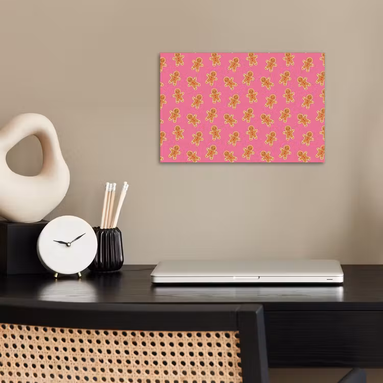 Poster - Peperkoek - Roze - Bruin - Kerst — 2