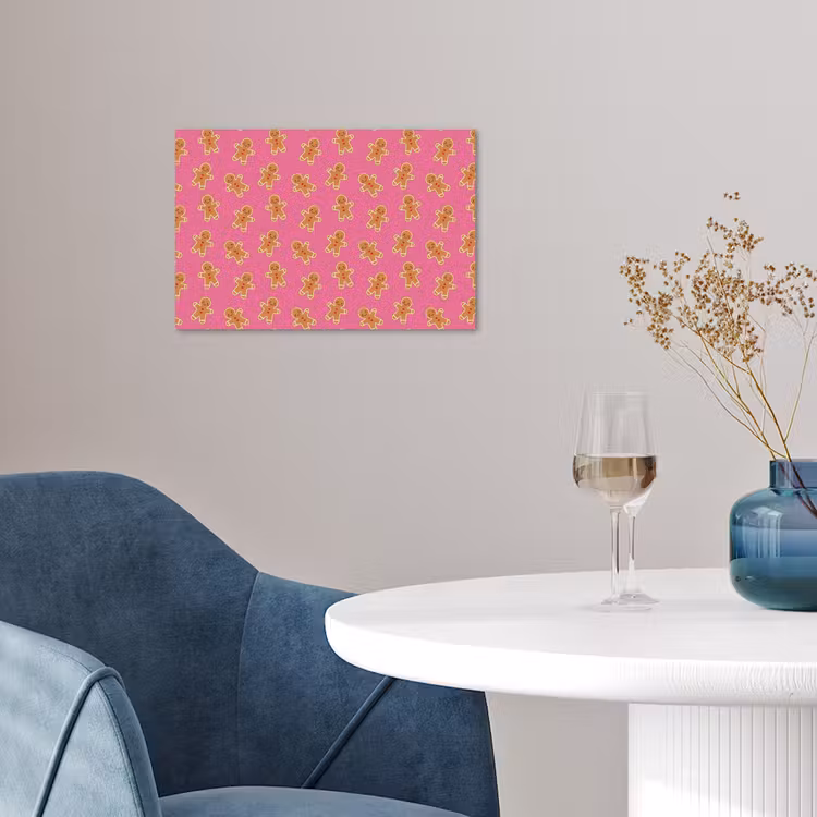 Poster - Peperkoek - Roze - Bruin - Kerst — 4