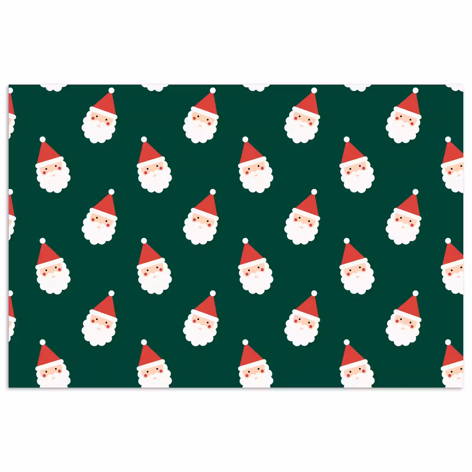 Poster - Kerstman - Kerst - Groen — 1