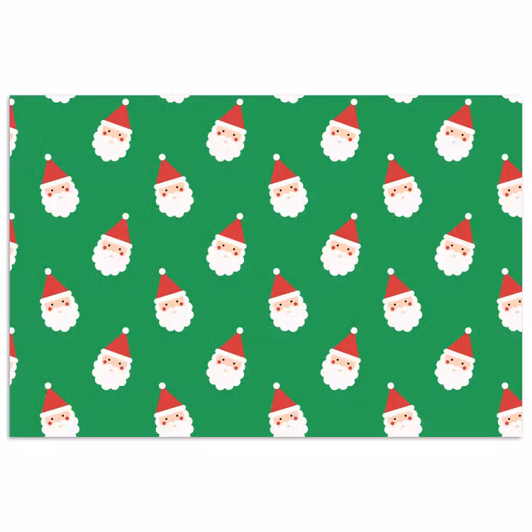 Poster - Kerstman - Kerst - Neon - Groen — 1