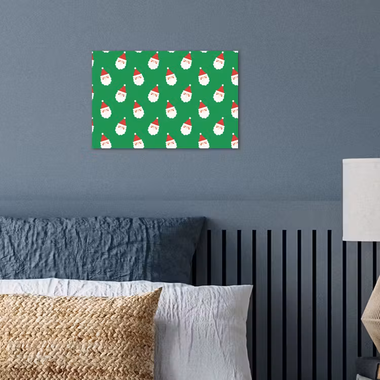 Poster - Kerstman - Kerst - Neon - Groen — 3