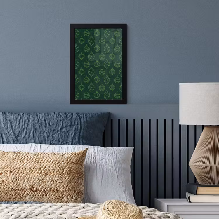 Poster met lijst - Kerstbal - Groen - Kerst — 3
