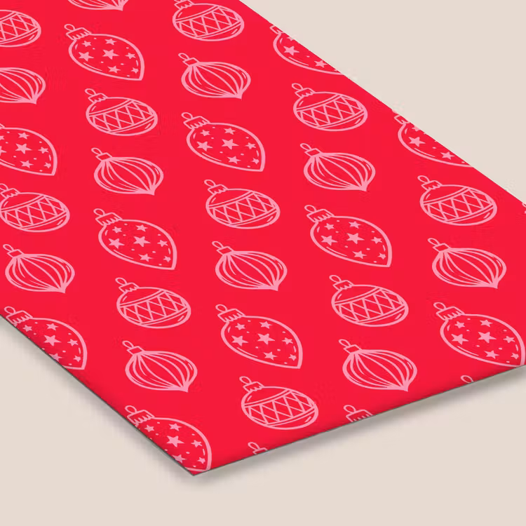 Poster met lijst - Kerstbal - Rood - Roze — 7