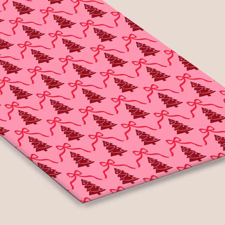 Poster met lijst - Kerst - Rood - Roze - Strik — 7